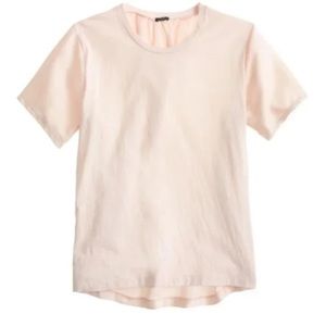 Jcrew silky back tee pale pink